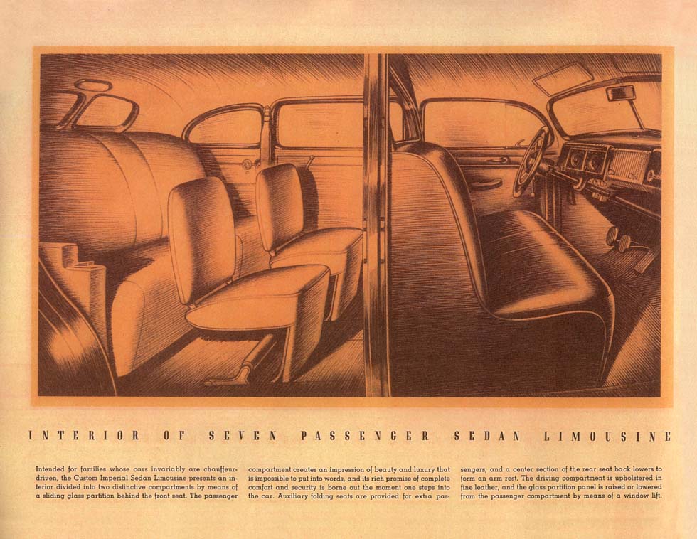 1939 Chrysler Custom Imperial Brochure Page 1